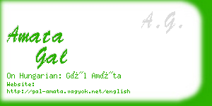 amata gal business card
